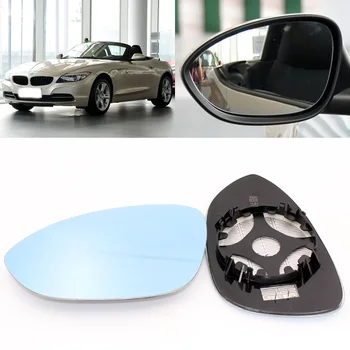 

For BMW Z4 2004-2013 Side View Door Mirror Blue Glass With Base Heated 1 Pair