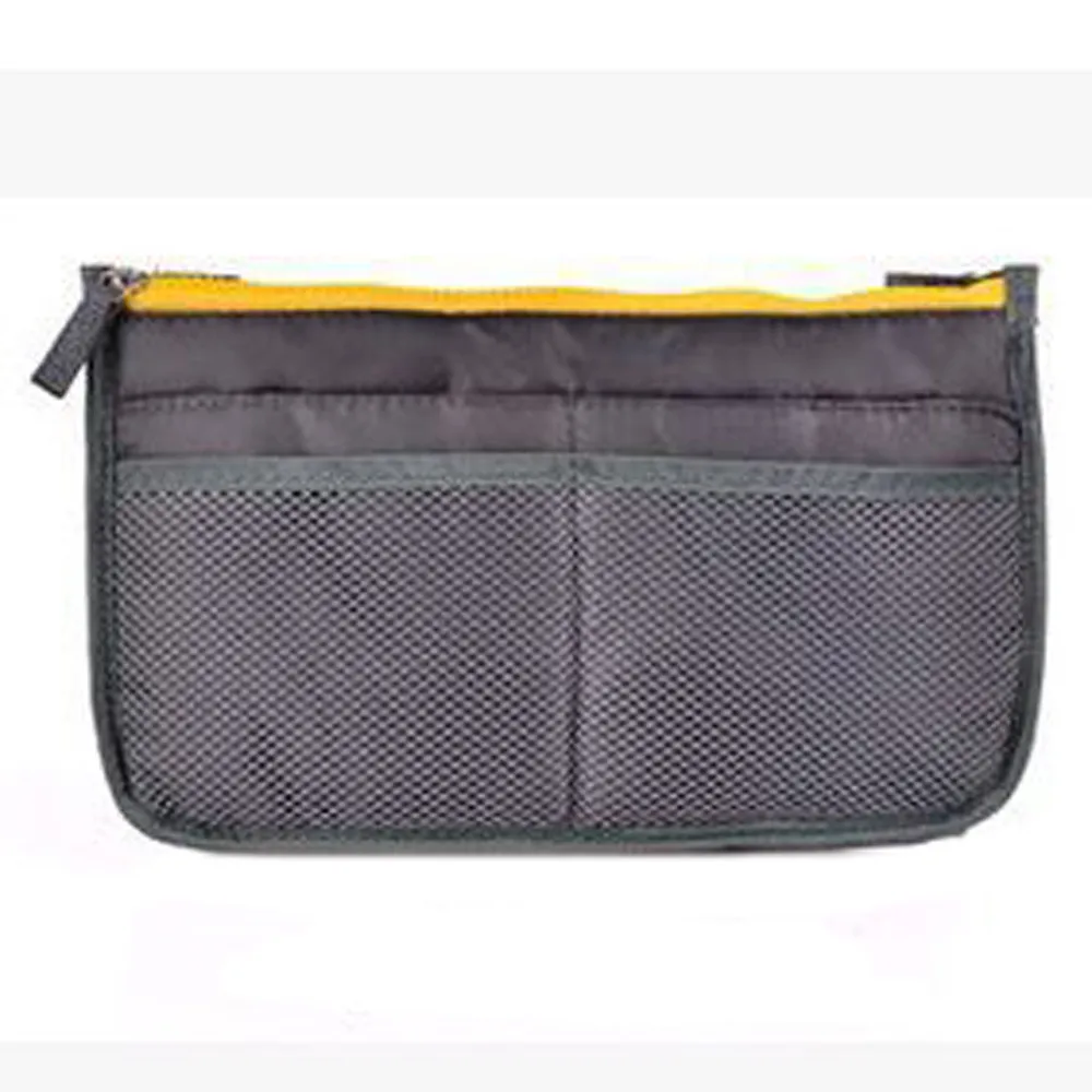 

Women Portable Multifunction Dual Zipper Cosmetic Bag Nylon Storage Organizer Holder Travel Makeup Bags neceser maquillaje