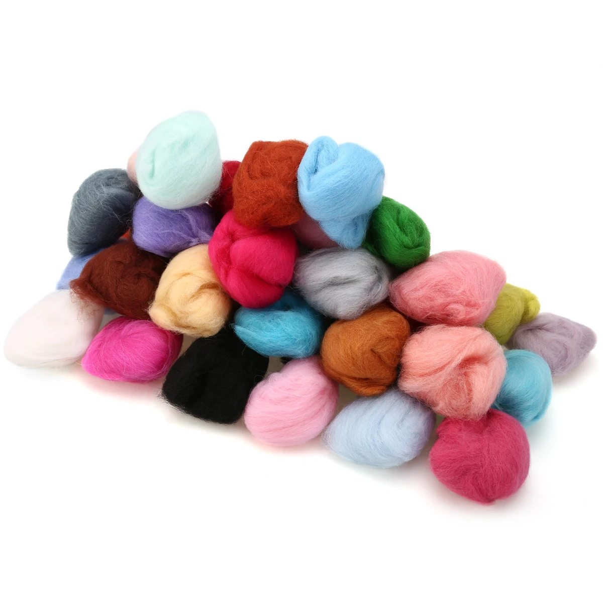 3g 40 Colors Soft Merino Felting Wool Tops Roving Wool Fibre for DIY Needle Felting & Wet Felting Spinning Sewing Mayitr