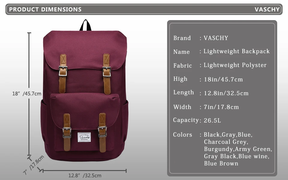 Vaschy Men S Backpack Student Bag College High School Bags Travel Bag Laptop Backpack Bookbag Women Backpack Backpacks Aliexpress