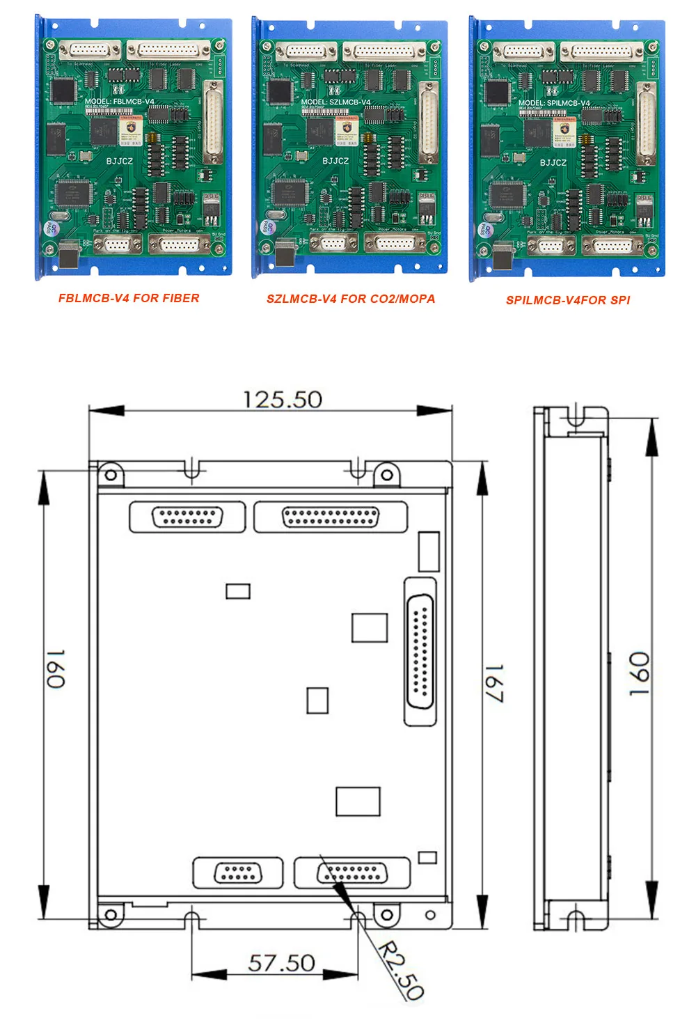 JCZ Laser Marking Machine Controller Card FBLMCB-V4 / SZLMCB-V4 / SPILMCB-V4 for Fiber / CO2 Marking Machine