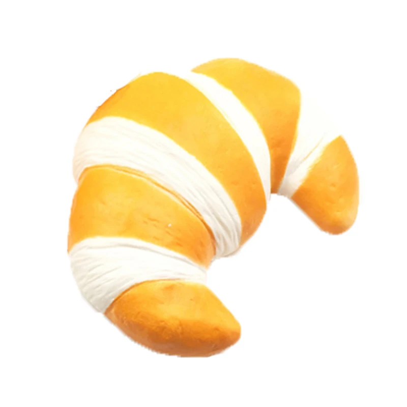 Jumbo Squishy круассан медленно поднимающаяся сжимающая игрушка мягкая выпечка декор для хлеба Сквош декомпрессионные игрушки для взрослых - Color: Squishy Bread - C