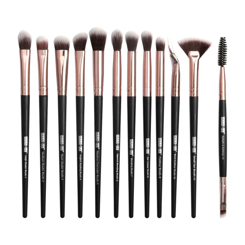 

12 Pcs Makeup Eye Shadow Brush Highlighter Brush Makeup Brush Set #20.15