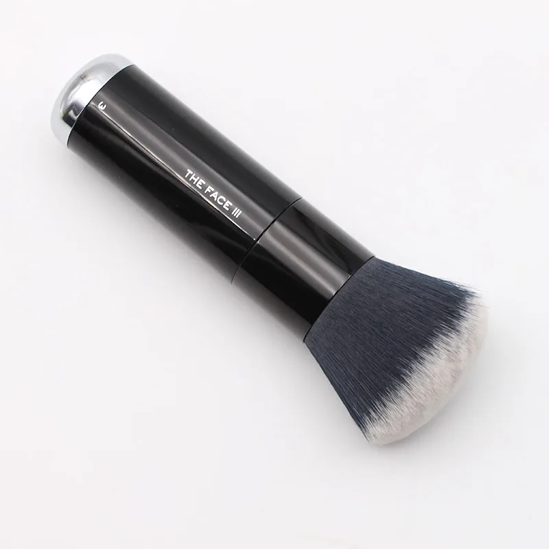 Новое поступление черный деревянной ручкой лица 03 полировка полное покрытие основания кисти, кисти для макияжа
