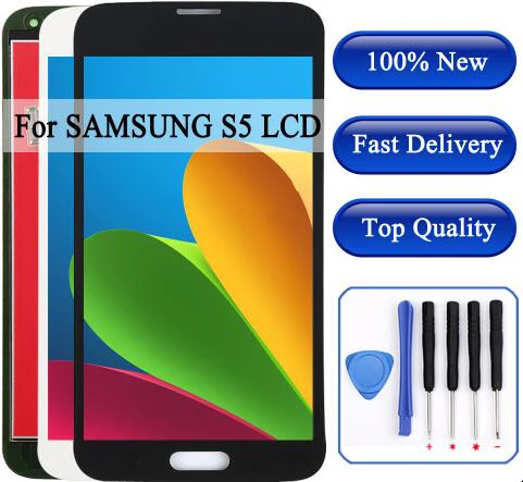 G900F ЖК-дисплей для Samsung S5 LCD G900A G900P G900T G900V сенсорный экран дигитайзер Galaxy s5 |