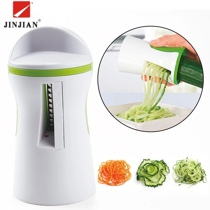 JINJIAN овощей Spiralizer Фрукты Терка спиральный измельчитель нож Spiralizer для моркови огурец кабачок кухонные инструменты приспособление