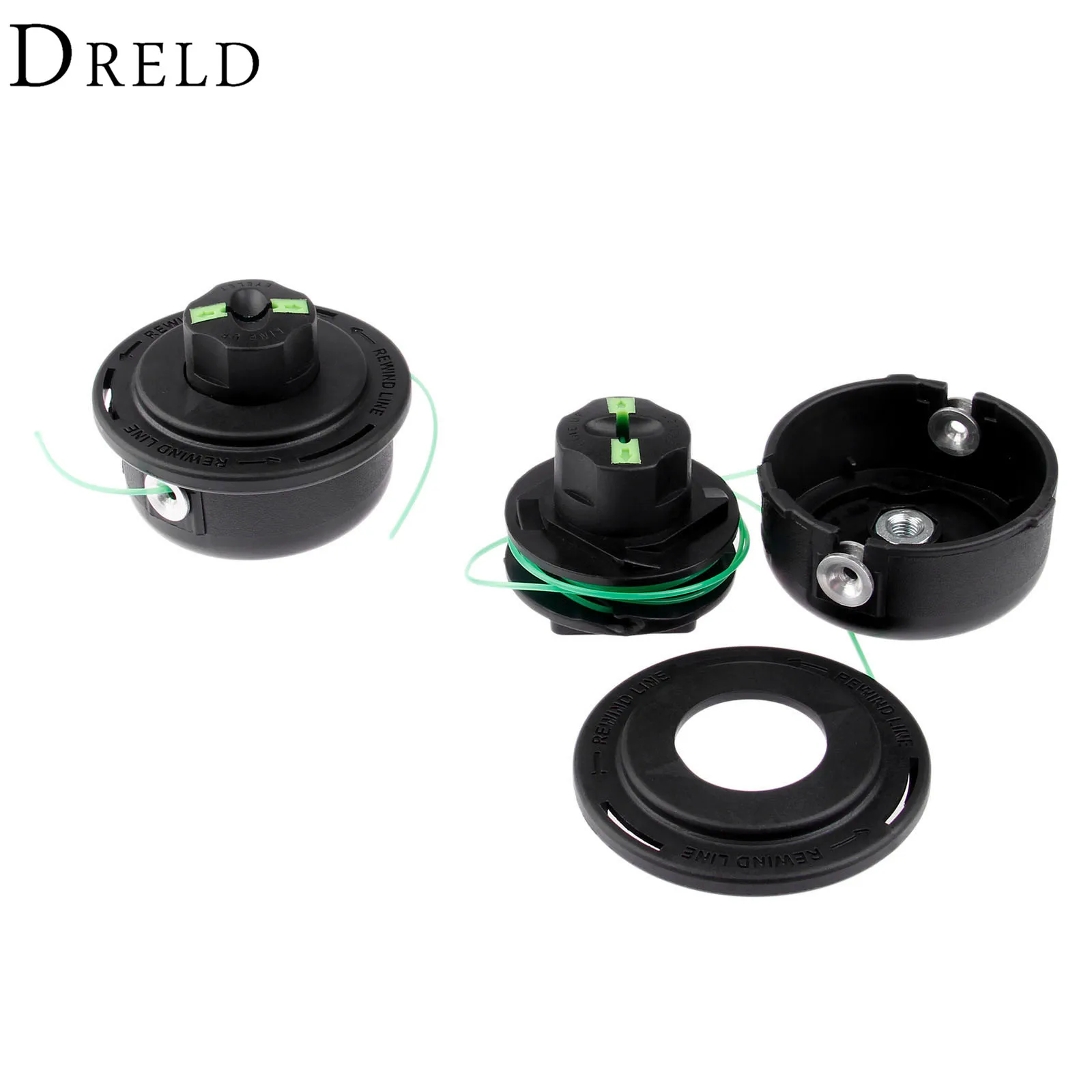 DRELD Electrical Nylon Trimmer Head Adaptor M8*1.25 Double Trimmer Line Bump and Go For Garden Use Grass Trimmer Head Tool Parts DRELD Electrical Nylon Trimmer Head Adaptor M8*1.25 Double Trimmer Line Bump and Go For Garden Use Grass Trimmer Head Tool Parts
