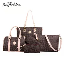 Women Bags Set 5 pcs Chinese Style Bag Handbag Lady Shoulder Bag Tote Purse Women Bolsa