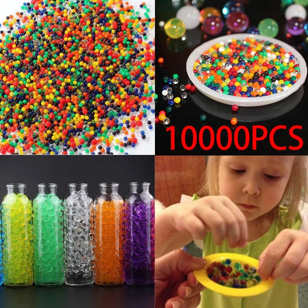 hot toy 10000pc Pearl Soil Water Beads Gel Ball For Flower Mud Grow