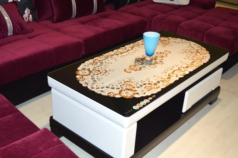 60x120cm PVC Tablecloth Waterproof Coffee Dining End Table Cover Mat