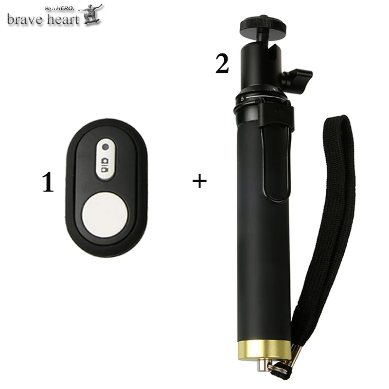 

Bluetooth Remote Control Handheld monopod Tripod Selfie Stick for Xiaomi YI xiao yi 4k 2 Camera accessories