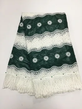 

Beautiful embroidered lace fabric 2018 high quality french net lace fabric cheap lace trim for nigerian wedding dress