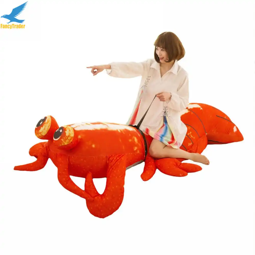 Fancytrader ジャンボポップアニメカマキリエビぬいぐるみ巨大ぬいぐるみソフト模擬海の動物ロブスター人形大人と子供のため Doll For Giant Stuffed Plushplush Toy Anime Aliexpress