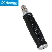 Alctron xu-2 usb конвертер XLR в USB микрофон Предварительный усилитель, компьютерный аудио интерфейс, цифровой аудио конвертер с блоком питания