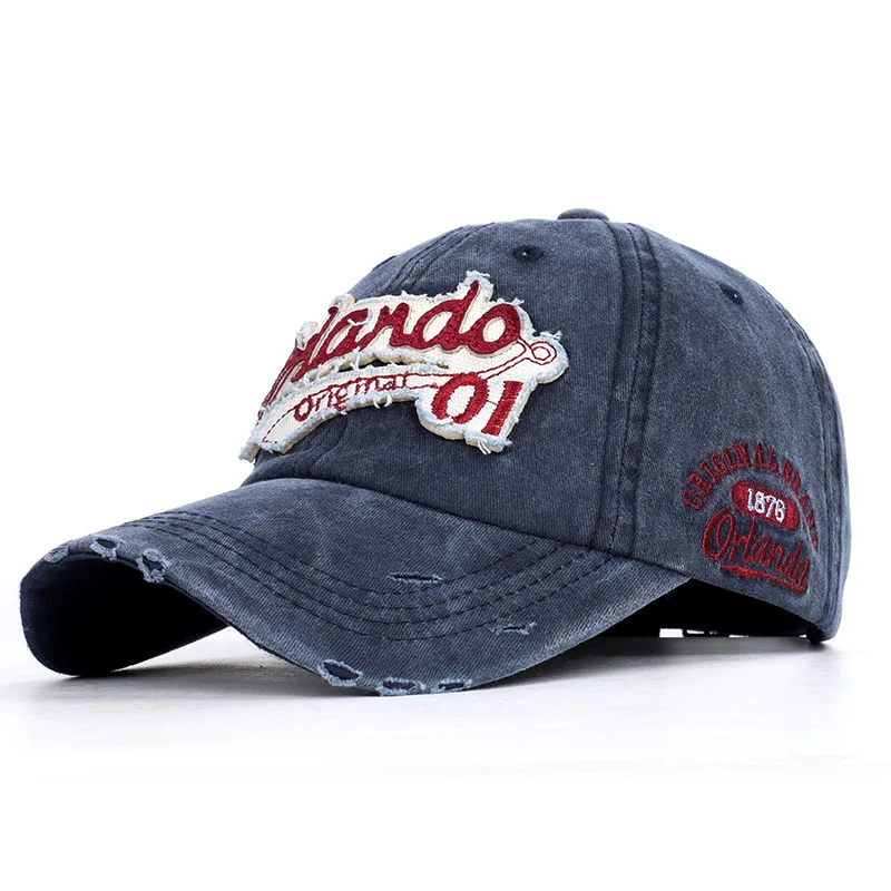 

2019 Fashion Vintage Unisex Cap High Quality Letters Embroidery Hip Hop Hat Spring Men and Women Adjustable Washed Cotton Caps