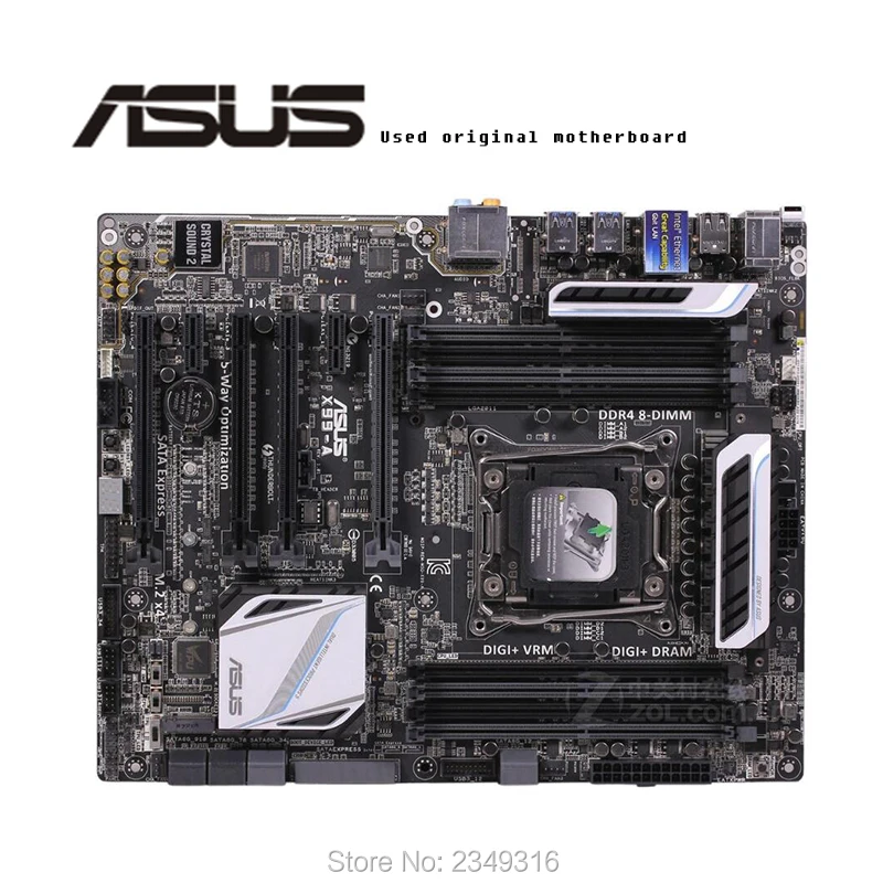 

For ASUS X99-A Used original motherboard Socket LGA 2011-3 V3 DDR4 X99 Desktop Motherboard