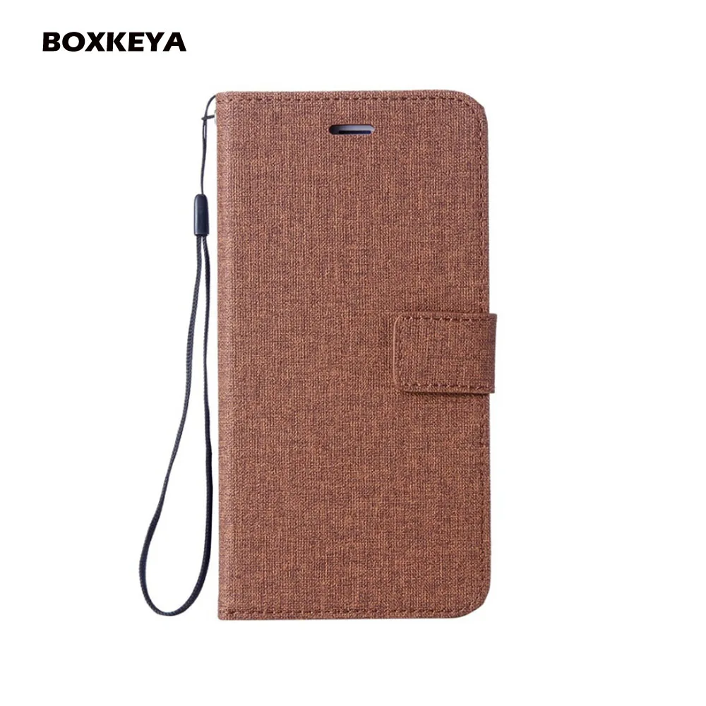 Linen Leather Cases For Sony Xperia XA XA1 XA2 Plus XZ2 2017 XZ1 Wallet Flip Mobile Phone Fundas with Strap |