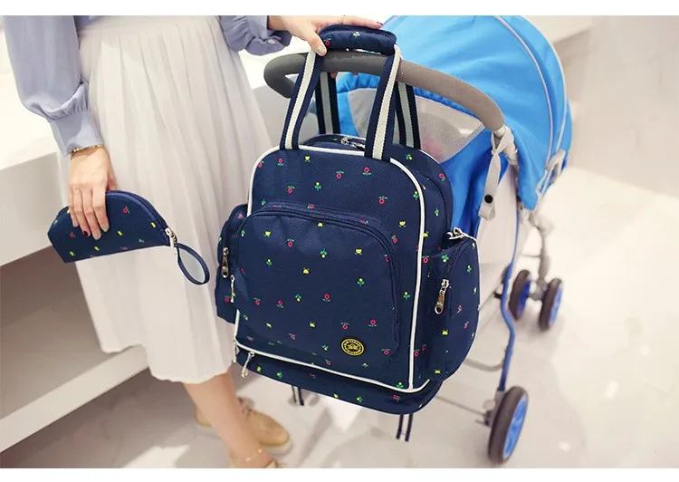 Baby Diaper Bag Waterproof Changing Nappy Multifunctional Mommy StrollerLarge Capacity Baby Care dad Travel Backpack