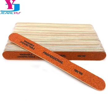 

Newest 100pcs Beauty Nail File Professional Emery Board Block Wood Sanding Thick Manicure UV Gel Polisher Lixa de Unha Tools Set