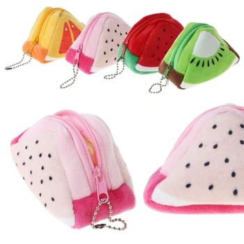 

1PC EDC Fruit Plush Coin Purse Bag Moneybag Wallet Change Purse Small Gift Toy Kids Stuffed Plush Purse