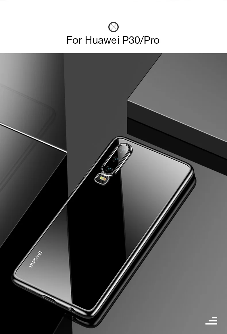 CAFELE Silicone Plating Case For Huawei P30 Pro Transparent Back Protector Ultra Thin Soft TPU Phone Cover for Huawei P30Pro (9)