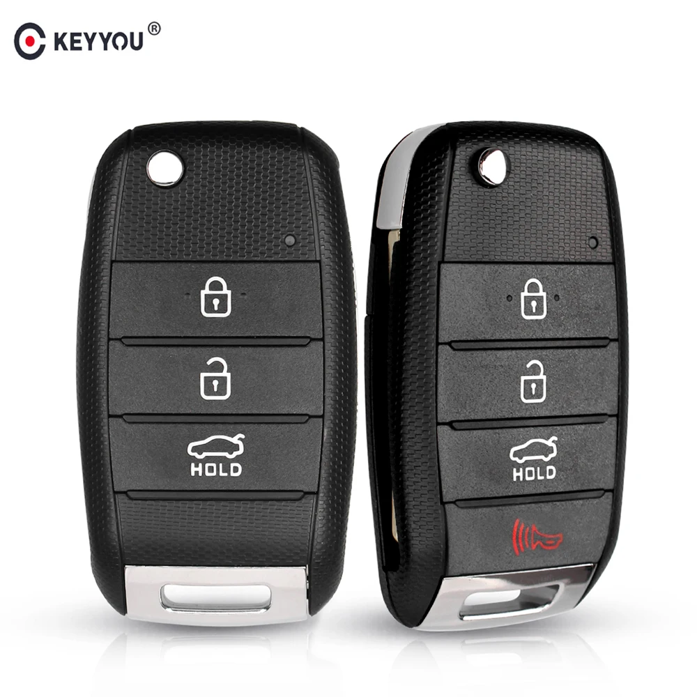 Раскладной чехол KEYYOU с 4 кнопками для KIA K3 Sorento Carens K5 K2 Cerato Forte|Ключ от авто| |