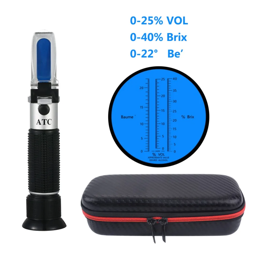 Рефрактометр для сахара и Брикса рефрактометр из АБС пластика|refractometer nd|brix