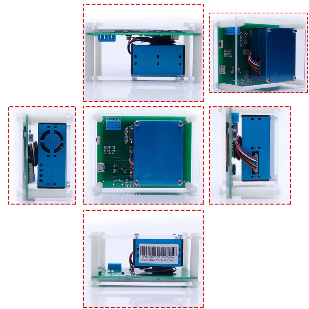 Частицы PM2.5 PM1.0 PM10 детектор контроля качества воздуха PM2.5 пыль дымка лазерный датчик с температурой и влажностью# Sep.07