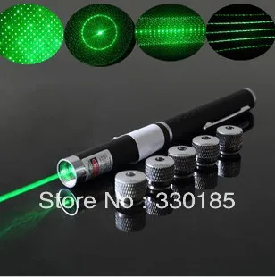 5 в 1 500 м 532нм зеленый свет лазерная указка ручки, Зеленая лазерная командная ручка, лазерная ручка с головой звезды/Калейдоскоп свет