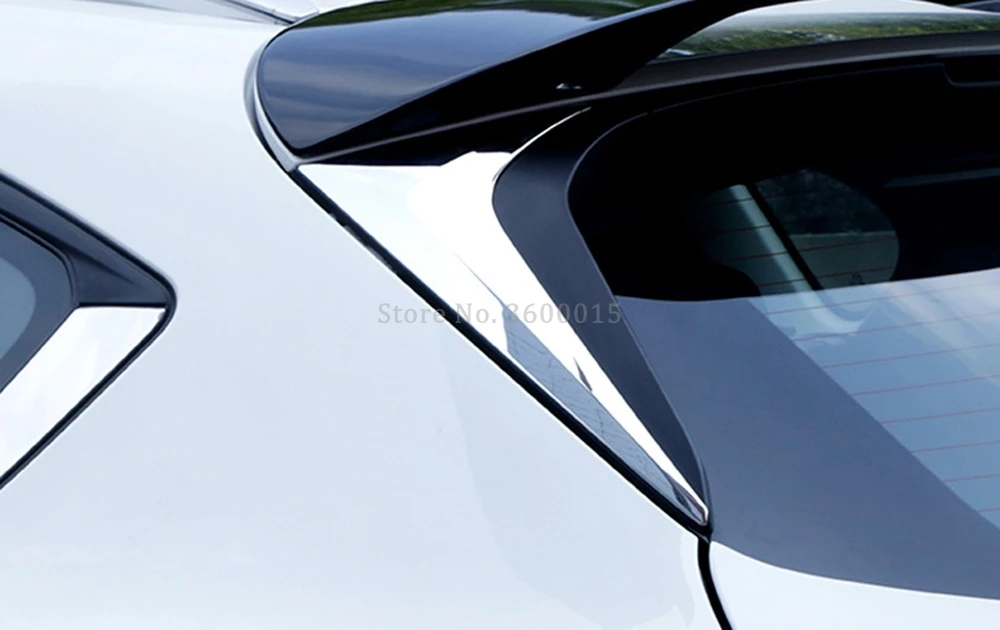 Для Mazda CX 5 CX5 KF 2017 2019 2020 хромированный спойлер для хвостовых крыльев молдинговая