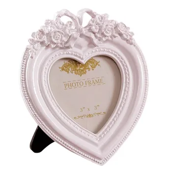 

Giftgarden Pink Heart Decoration 3x3 Picture Frame Wedding Photo Frames, Wedding Table Decoration Centerpieces, Wedding Gift