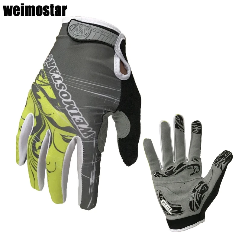 Gel Pro Cycling Gloves bike Full Finger gloves For Man Woman MTB Gloves Guantes Ciclismo BMX DH Off Road Motocross Gloves Red 3
