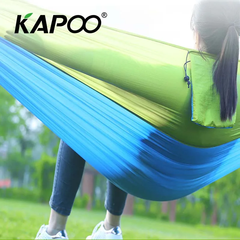 

Portable ingle Parachute Hammock Outdoor Furniture Camping Hammock Picnic Mat Outdoor Hammock Garden Swing Chair Temporary Bed