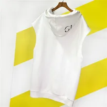 Осенний свитер женский свитер с вышивкой со стразами Женская рубашка свитер с капюшоном Длинный топ без рукавов плюс размер