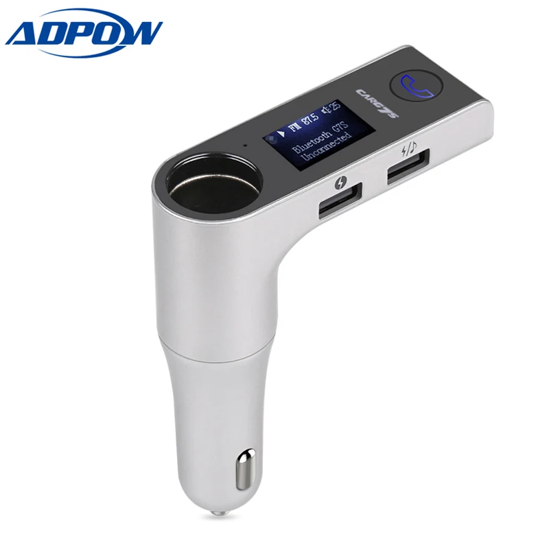 MP3 Player Car Charger FM Transmitter Aux Modulator Bluetooth Wireless Handsfree Car Kit USB Cigarette Lighter Port