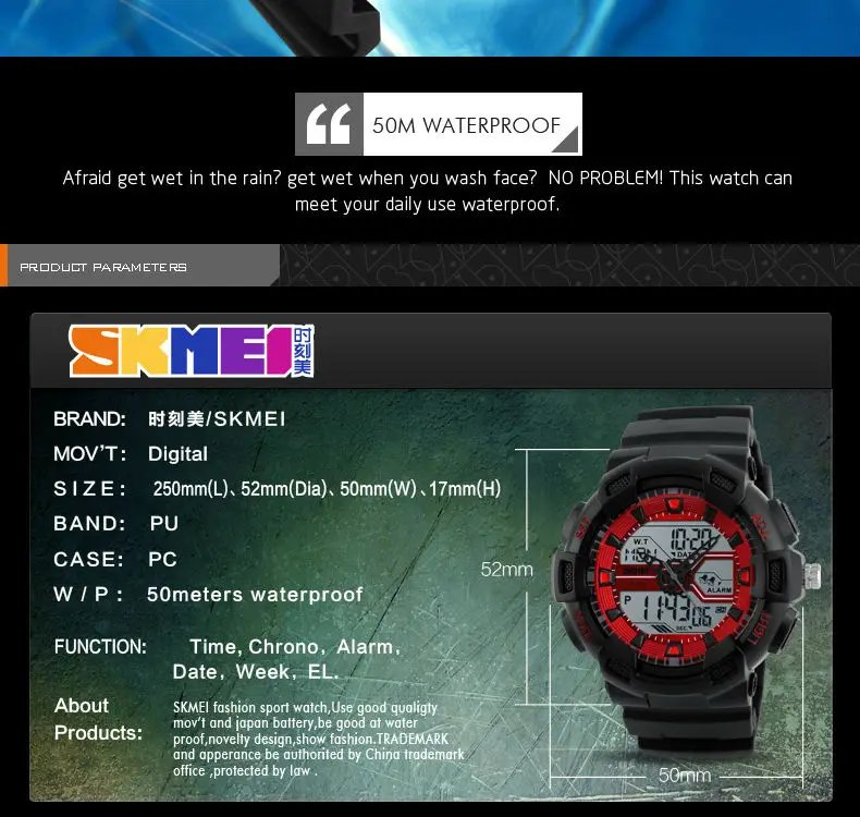 SKMEI мужские часы уличные Кварцевые спортивные наручные часы модные повседневные многофункциональные 50 м водонепроницаемые часы для мальчиков Relogio Masculino