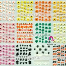 240x смешанных стилей ногтей наклейки Профессиональные цветные 3D наклейки для ногтей