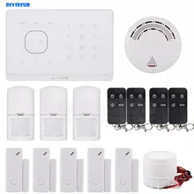 Diysecur дым Сенсор Применение/SMS Дистанционное управление Беспроводной gsm дома Защита от взлома Системы
