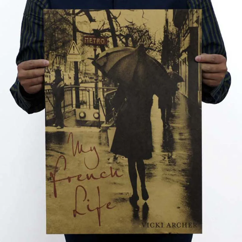 Винтажные постеры для фильмов, Ретро плакат Железный человек, крафт-бумага, рисунок, классический кофе-бар, украшение дома, картина, наклейка на стену - Цвет: 51x35.5cm