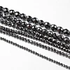 Natural Stone Beads Faceted  Hematite Beads for Jewelry Making 15inch 2/3/4/6/8/10/12mm Round Bedas Diy Necklace Bracelet ► Photo 1/3