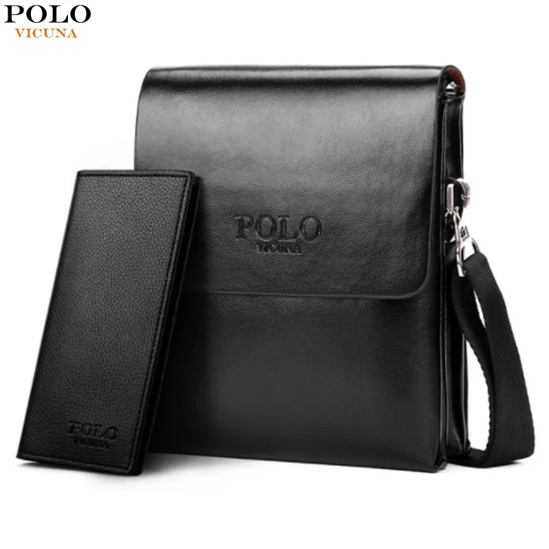 

VICUNA POLO Hot Sell Small Mens Messenger Bag Mini Size Double Deck High Capacity Mens Crossbody Bag Simple Mens Flap Bags Hot