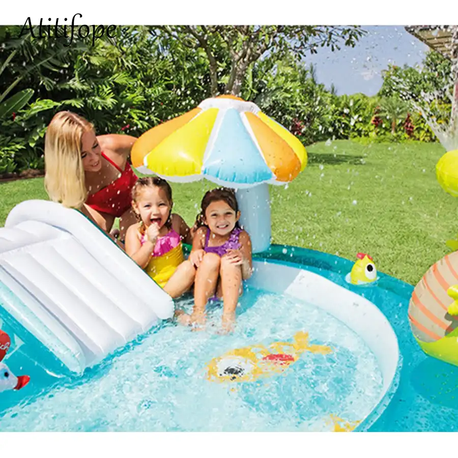 baby swimming pool with umbrella