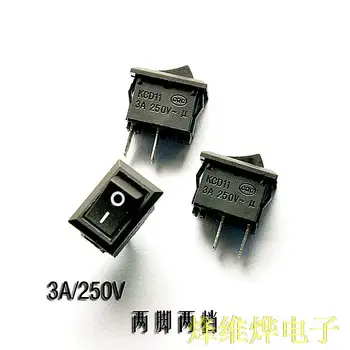 

Rocker Switch Black 2 feet 2 files rocker switch 15MM * 10MM 3A / 250V (100 -only)