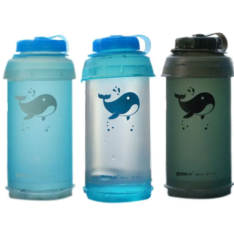 

Outdoor 750ML Multicolor Soft Water Bottle Sports Water Bottle Portable Water Bottle Foldable