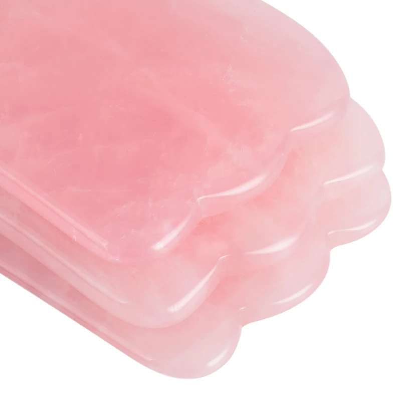 1 шт. натуральный розовый кварц Guasha доска скребок для кузова лица спины головы массажер спа иглоукалывание морщин Relif инструмент Мадера терапия