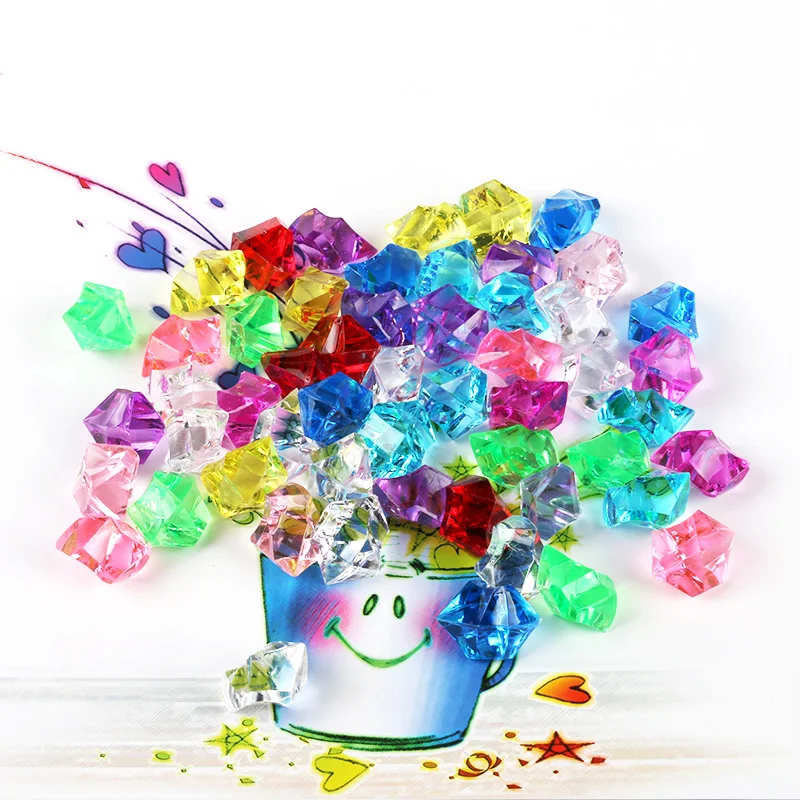 200pc Simulated Ice Cube Slime Accessories Phone Case DIY Slime Filler