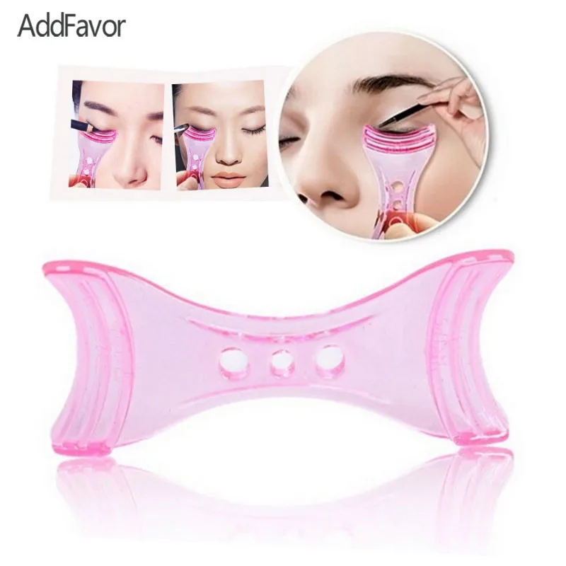 AddFavor 100Pc Eyeliner Guide Template Plastic Slim Mold Shaper