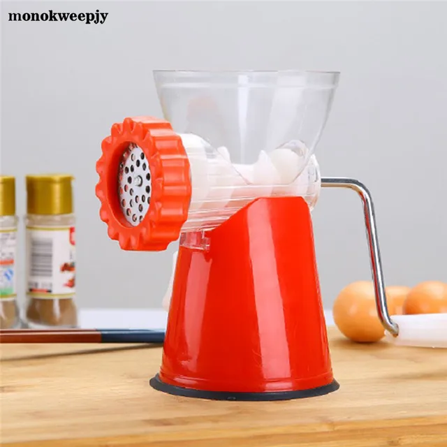 Stainless Steel Kitchen Manual Meat Grinder Machine Hand Operated Food