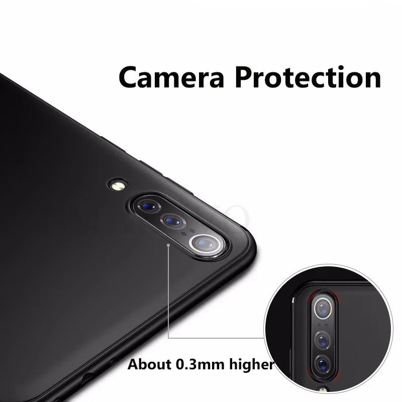 MAKAVO For Xiaomi Mi 9 Case Full Protection Soft Silicone Matte Cover For Xiaomi Mi9 Mi 9 SE Phone Cases