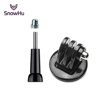 

SnowHu for gopro accessories Wholesale Tripod Mount with Screw for Go pro Hero 8 7 6 5 4 3 For SJCAM for xiaomi yi 4K eken GP56